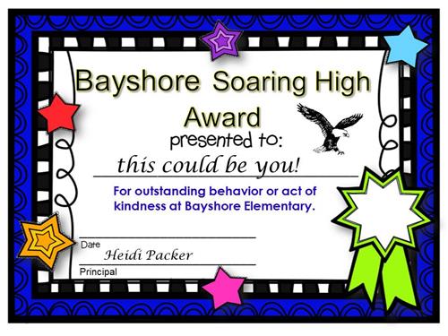 Soaring High Certificate 